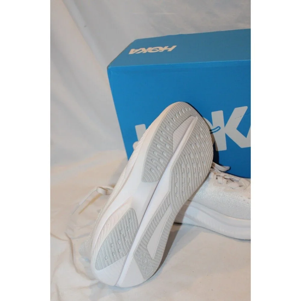 NEW Hoka One Women's MACH 6 RUNNING ATHLETIC SNEAKERS WHITE 5.5